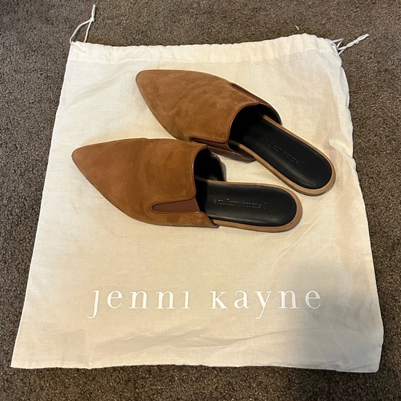 Jenni Kayne Shoes - Jenni Kayne Suede Mules, Saddle, 38 EUR, 8 US